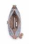 26Kc1065 Women's Stone Shoulder Bag Blue - 5