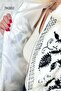 Embroidered Rabbit Textured Fur Jacket 7K002 - 5