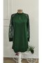 Women's Long Sleeve Drop Detail Sandy Mini Dress - 4