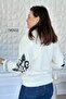 Embroidered Rabbit Textured Fur Jacket 7K002 - 4