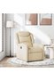 Fotoliu rabatabil, crem, material textil - 2