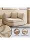 Reem Corner Modular Sofa Wedge- Beige - 4