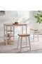 Lenny 1+2 Dining Set With Stool - Natural White