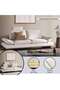 Shelob 3 Seater Sofa - Beige - 6