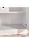 Flexo 4 Door Wardrobe With Mirror - White - 8