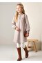 Pötikare Embroidered and Gipeli Light Brown Winter Girl's Dress - 2