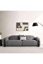 Modra 4 Seater Sofa-dark Grey
