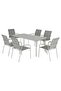 Alivar Outdoor Dining Table Set 6+1 - Light Green - 3
