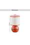 Basketball E14 Ceramic Table Lamp Dia 16x27.5cm - Orange - 5