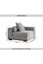 Monro Corner Sofa - Dark Grey - 4