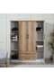 Silvino 4 Door Wardrobe With 2 Drawers Mdf - White - 3