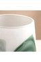 Esmeralda Glass Handpainted Ribbon Vase Frosted 16.5x16.5x22cm - Green - 2