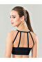 Thick Straps Cross Back Design Soft Unpadded Sports Bustier - 2