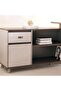 Brooke Office Desk With Side Cabinet Melamine Large - Walnut Grey - 4