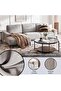 KAM CORNER SOFA SET - GREY - 4