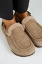 Alba Fur Women's Leather Laceless Mink Sabo Slippers - 6