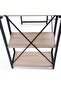 Weltech Writing Desk With Shelves -natural Black - 7