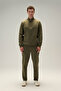 Half Zipper Men's Sweatshirt 6Wm1025-Kh - 5