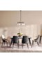Brooklyn 1+6 Dining Set Marble - White Black" - 2