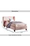 Hershel Kids Single Bed 90x200 Cm - Pink - 8