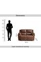 Hireem 2 Seater Recliner Sofa- Brown - 5