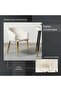 Brera Dining Chair - Beige Gold - 4