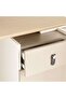 Shanil Office Desk With Side Cabinet Melamine - Beige & White - 6