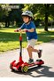 3-Wheel Kids Scooter, Kick Scooter With Height Adjustable, Music, Light-Up Wheels, Portabl - 2