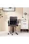 Gerry Office Medium Back Chair Mesh Fabric - Dark Grey Black - 2