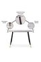 Fenway New 1+4 Dining Set - White Black - 5