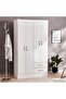 Clean 4 Door Wardrobe With 2 Drawers