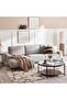 KAM CORNER SOFA SET - GREY