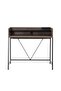 Litton Writing Desk With Shelves -dark Oak Black - 2
