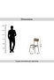 Kyoto 1+2 Dining Set - Brown Black - 8