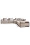 Aycox Corner Sofa Set - Beige - 8