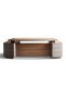 June Office Desk Right Side Return 240cm - Teak & Light Grey - 8