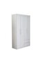 Enstatite 4 Door Wardrobe With 2 Drawers-white - 3