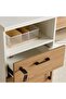 Paramus Office Work Station For 2 Person Melamine - Natural & White - 5