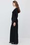 Women's high-waisted pants with knitted waistband detail - 4