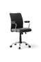 Arries Office Medium Back Chair Pu - Black Silver - 7