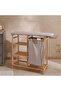 Stacy Multifuntional Bamboo Ironing Board Station 82x33x113cm - Natural - 2