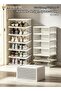 6-Layer Foldable Storage Shoe Box, Dustproof Visible Shoe Cabinet, Integrated Household St - 3