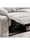 Caltom 3 Seater Recliner Sofa - Grey - 8