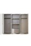Humana 6 Door Wardrobe - Grey High Gloss - 4