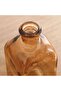 Dora Recycled Glass Vase 6x6x14cm - Light Brown - 2