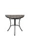 Srezza Side Table Half Moon Mosaic Tile - Black - 2