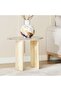 Minero End Table Marble - Grey & Natural