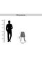 Fenway New 1+4 Dining Set - White Black - 8