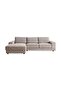 Donta Corner Sofa Set ( Left Side )- Grey - 5