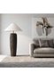 Caldea E27 Polyresin Floor Lamp 82x160cm - Brown